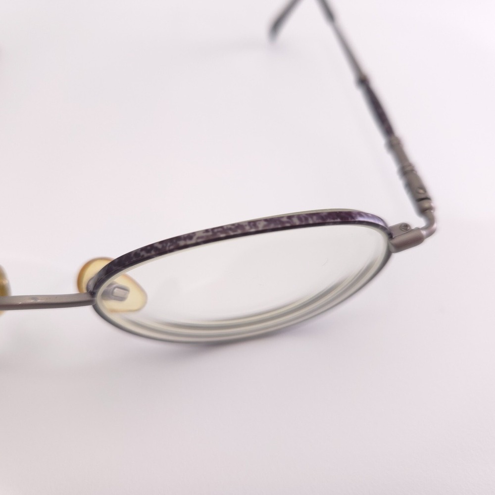 Anne Klein II 6003 K1054 Silver Violet Purple Metal Glasses Frames 50-19-135 - Picture 11 of 16